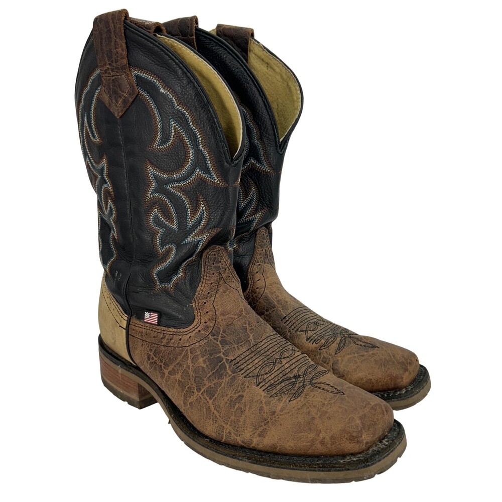 Double-H Boots Mens Size 11D Grissom Leather Western Work Slip Resistant DH4644